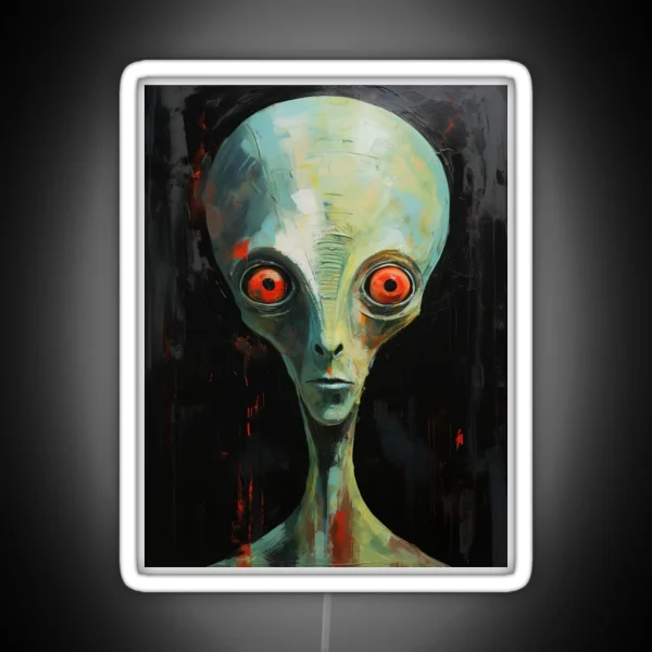 Alien Portrait RGB Neon Sign