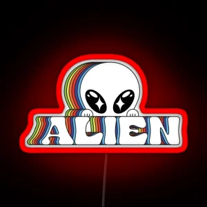 Alien Rainbow RGB Neon Sign