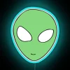 Glowing Alien Design LED Neon Wall Sign Art Decorations Online