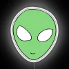 Vibrant alien themed neon LED signage for home decor lighting