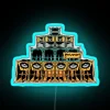 Galactic Audio Visual Experience with Vibrant RGB Neon Signs