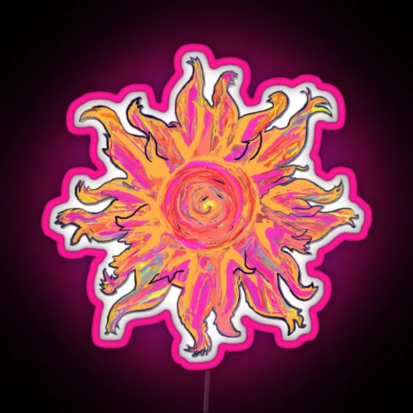 Alien Sun RGB Neon Sign