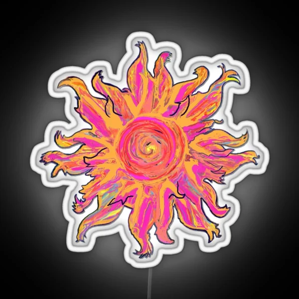 Alien Sun RGB Neon Sign