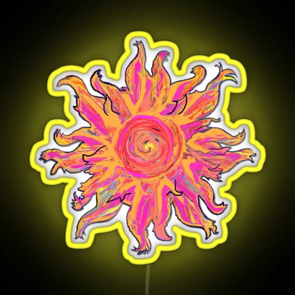 Alien Sun RGB Neon Sign
