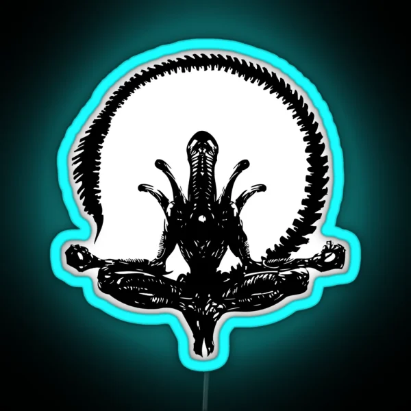 Alien Xenomorph Black RGB Neon Sign