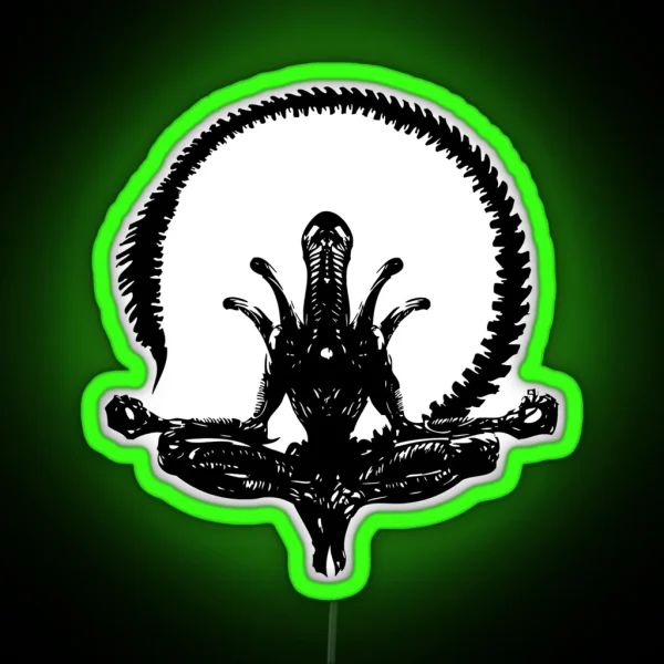 Alien Xenomorph Black RGB Neon Sign