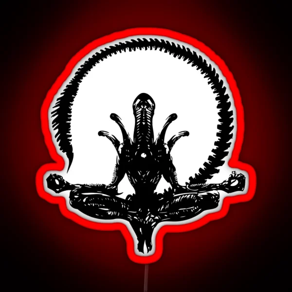 Alien Xenomorph Black RGB Neon Sign