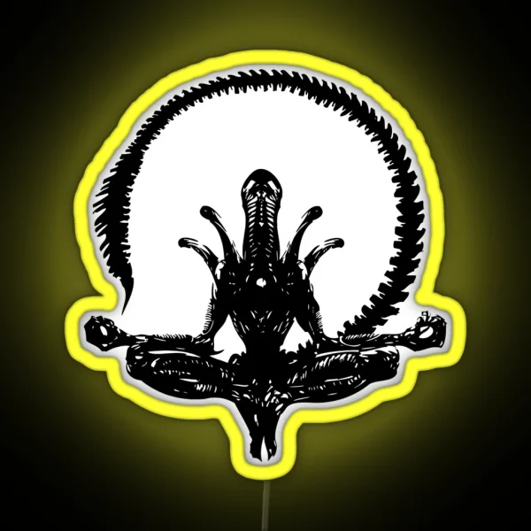 Alien Xenomorph Black RGB Neon Sign
