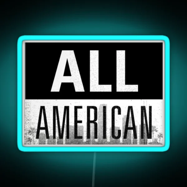 All American Logo Led RGB Neon Sign