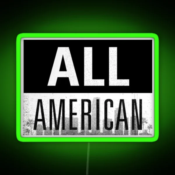 All American Logo Led RGB Neon Sign
