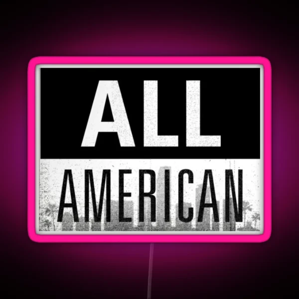 All American Logo Led RGB Neon Sign