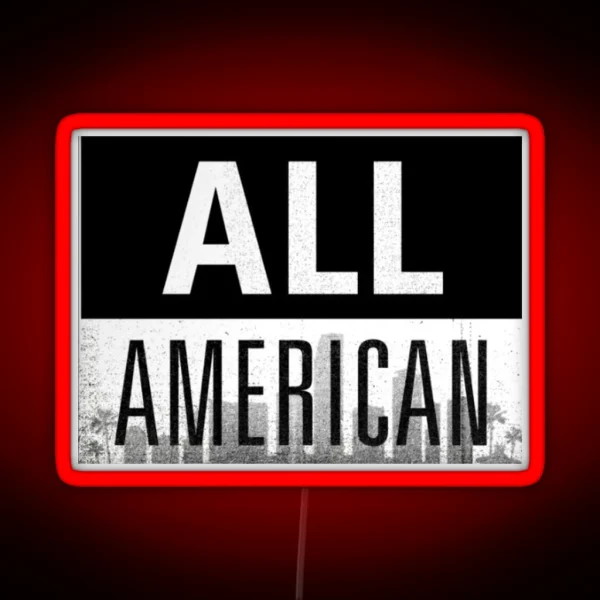 All American Logo Led RGB Neon Sign
