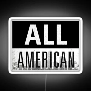 All American Logo Led RGB Neon Sign