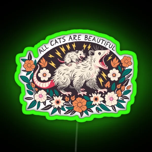 All Cats Are Beautiful RGB Neon Sign