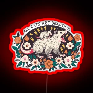 All Cats Are Beautiful RGB Neon Sign