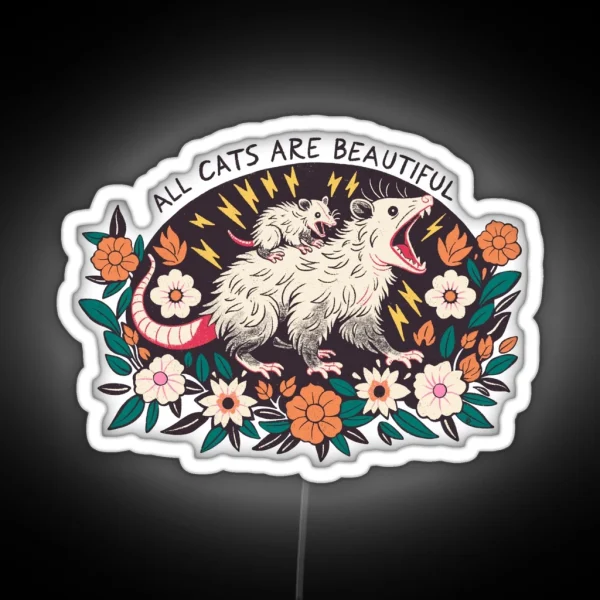 All Cats Are Beautiful RGB Neon Sign