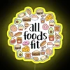 LED Neon Sign for Kitchen Decor with Colorful Food Icons