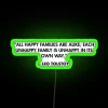 Whimsical Literary-Inspired Home Decor Quote Sign with Colorful Neon Accents