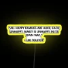 Vibrant RGB Neon Quote Sign - A Unique Home Decor Accent