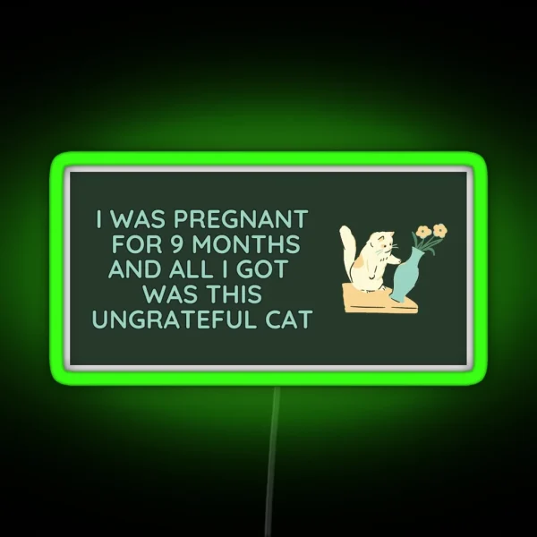 All I Got Was This Ungrateful Cat RGB Neon Sign