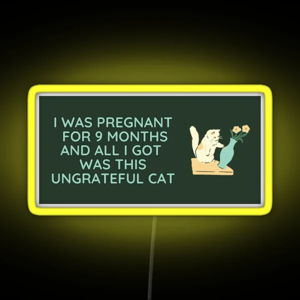 All I Got Was This Ungrateful Cat RGB Neon Sign
