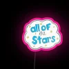 Customizable full-color RGB LED canvas signs with starry night design