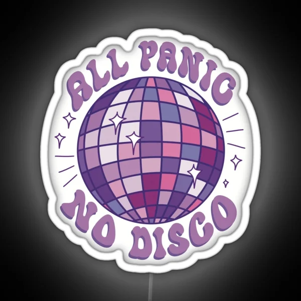 All Panic No Disco Purple RGB Neon Sign