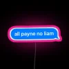 Vibrant RGB Neon Sign with Customizable Texts and Names Options