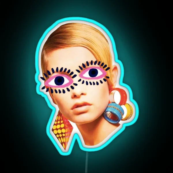 ALL SEEING TWIGGY RGB Neon Sign