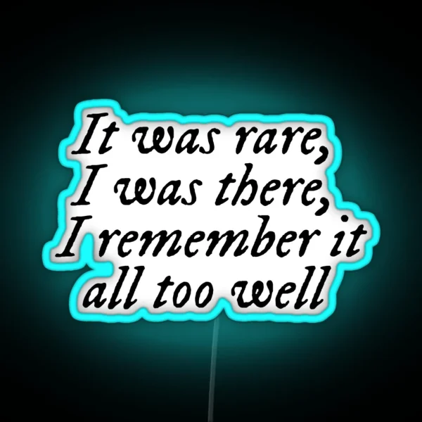 All Too Well Taylor S Version Taylor Lyrics RGB Neon Sign