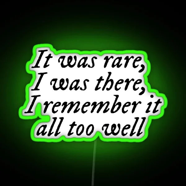 All Too Well Taylor S Version Taylor Lyrics RGB Neon Sign