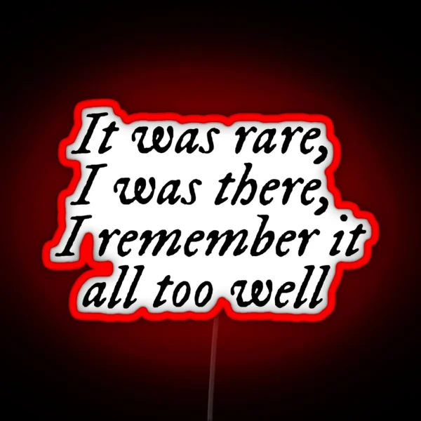 All Too Well Taylor S Version Taylor Lyrics RGB Neon Sign