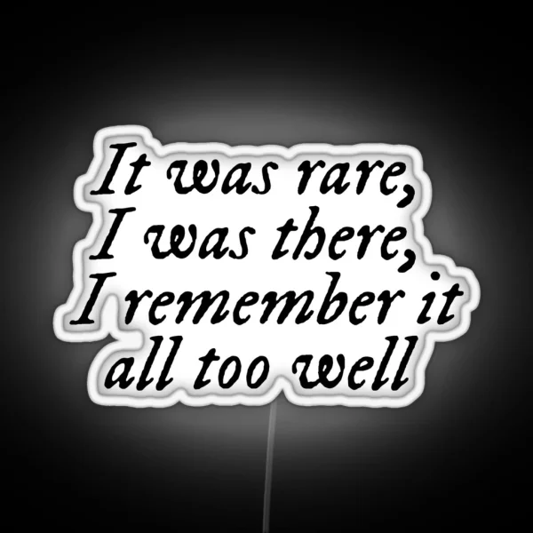 All Too Well Taylor S Version Taylor Lyrics RGB Neon Sign