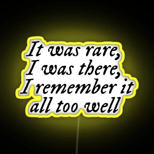 All Too Well Taylor S Version Taylor Lyrics RGB Neon Sign
