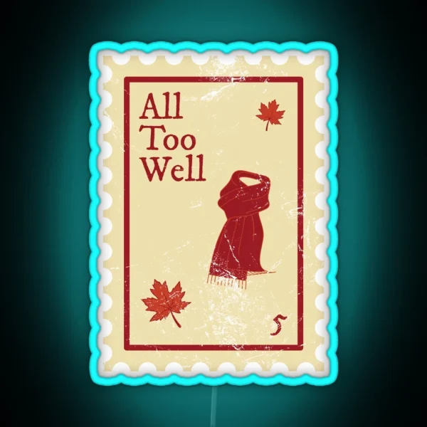 All Too Well Taylor Swift Stamp RGB Neon Sign