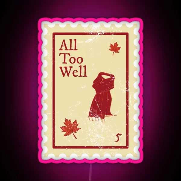 All Too Well Taylor Swift Stamp RGB Neon Sign