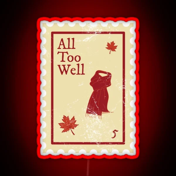 All Too Well Taylor Swift Stamp RGB Neon Sign