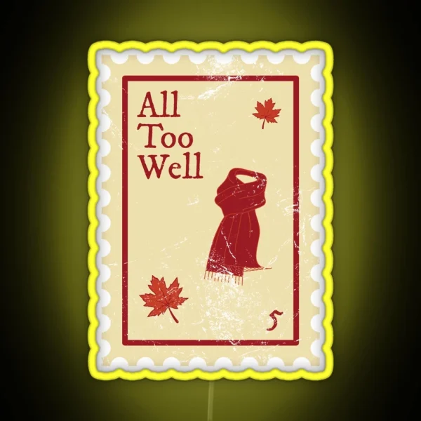 All Too Well Taylor Swift Stamp RGB Neon Sign