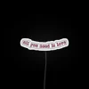 RGB Neon Love Sign Display with Programmable Color Settings and Quotes
