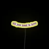 Vibrant RGB neon wall art for love and happiness decoration