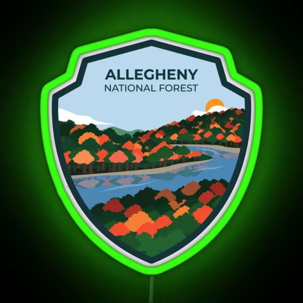 Allegheny National Forest RGB Neon Sign