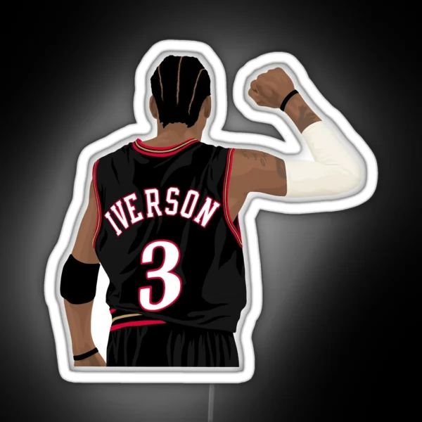 Allen Iverson 3 RGB Neon Sign