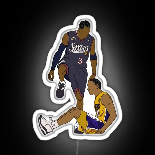 Allen Iverson S Iconic Stopover RGB Neon Sign