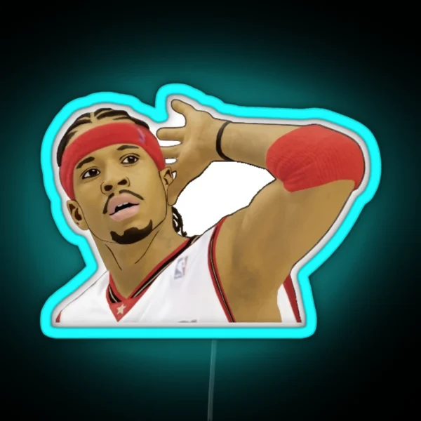 Allen Iverson Whats That RGB Neon Sign