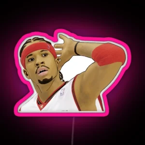 Allen Iverson Whats That RGB Neon Sign