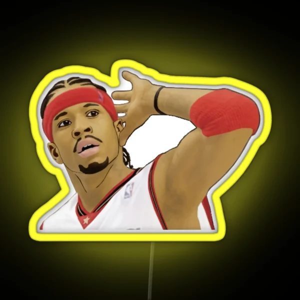 Allen Iverson Whats That RGB Neon Sign