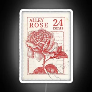 Alley Rose Stamp RGB Neon Sign