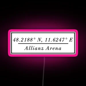 Allianz Arena RGB Neon Sign