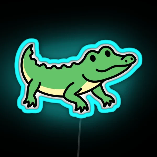 Alligator RGB Neon Sign