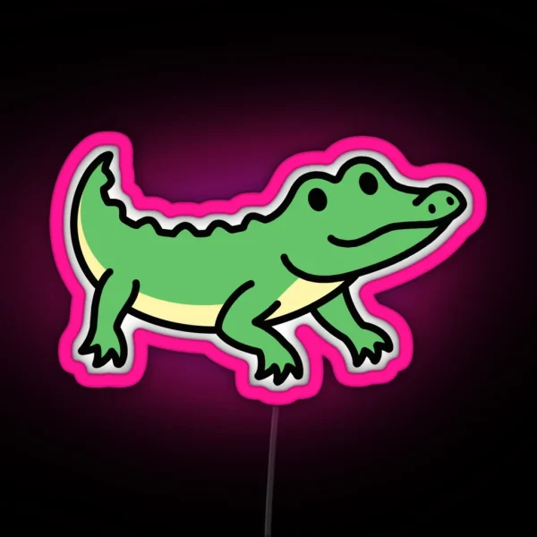 Alligator RGB Neon Sign